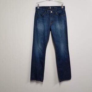 7 for All Mankind Slimmy Jeans Mens 29 Dark Wash Denim